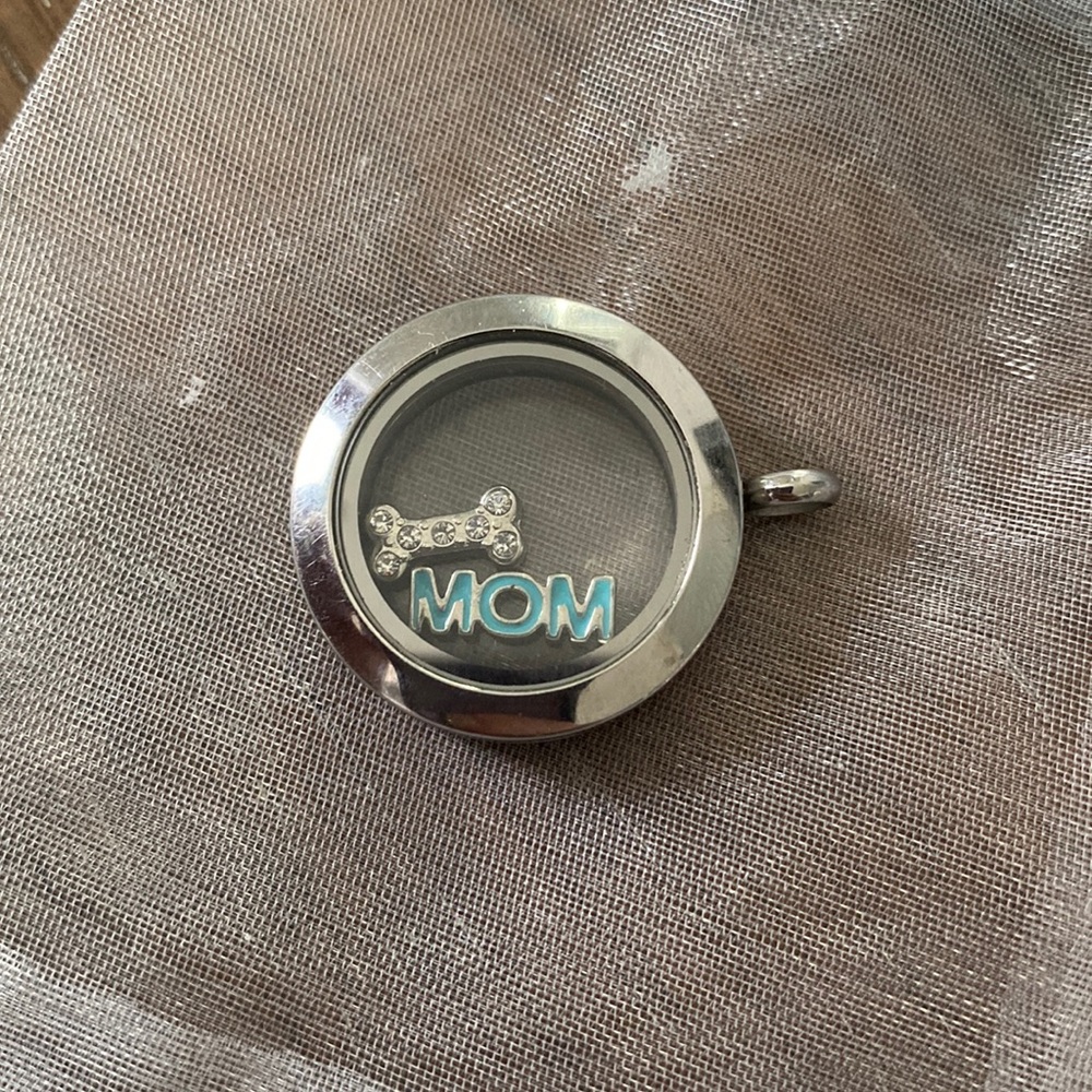Dog Mom Necklace Charm